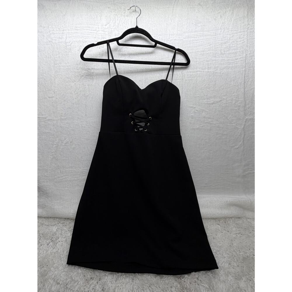 B. Smart Womens Black Dress Strapless Black Size L